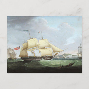 Schooner Schiff Harriet 1900er Jahre Postkarte