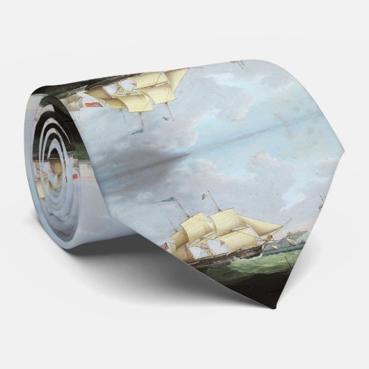 Schooner Schiff Harriet 1900er Krawatte (Gerollt)