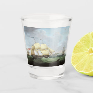 Schooner Schiff Harriet 1900er Schnapsglas