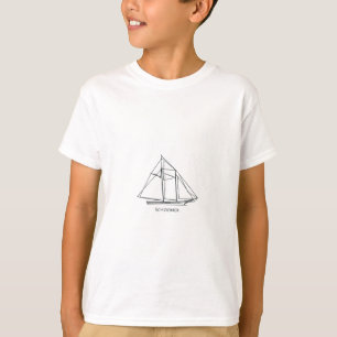 Schooner-Segelboot T-Shirt
