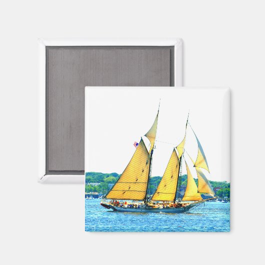 Schooner segeln magnet (Vorderseite/Rückseite)
