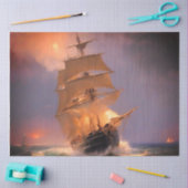 Schooner Segelschiff Tissue Paper Seidenpapier (Basteln)
