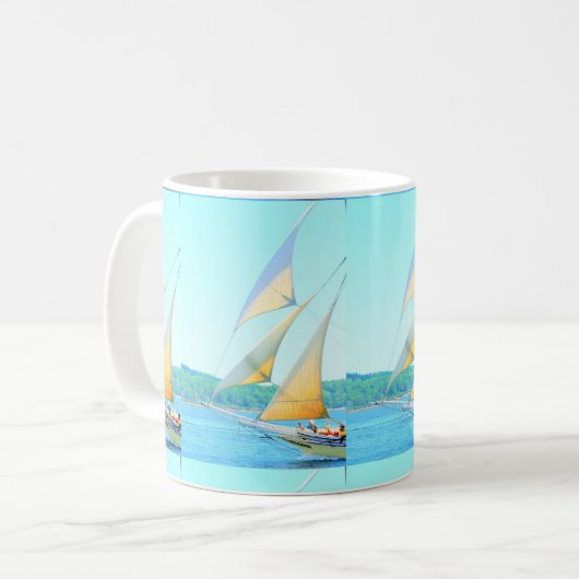 Schooner segelt Tasse (Vorderseite Links)