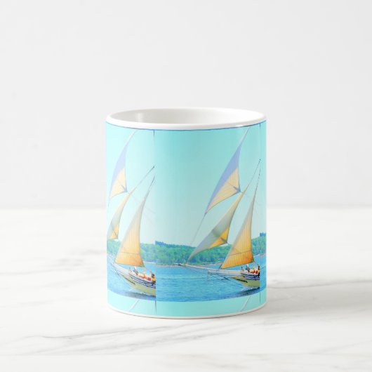 Schooner segelt Tasse (Mittel)