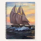 Schooner Spiral Notebook Notizblock (Vorderseite)