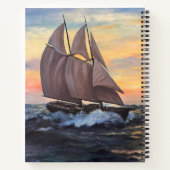 Schooner Spiral Notebook Notizblock (Rückseite)