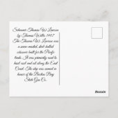 Schooner Thomas W Lawson 1900er Postkarte (Rückseite)