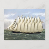 Schooner Thomas W Lawson 1900er Postkarte (Vorderseite)
