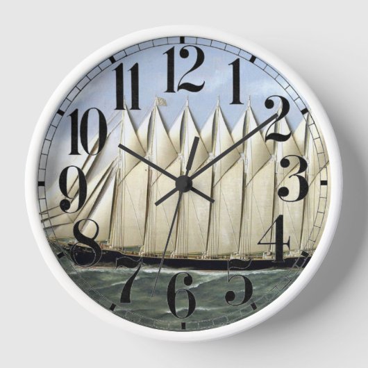 Schooner Thomas W Lawson 1900er Uhr (Vorderseite)