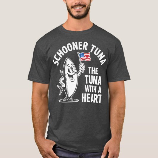 Schooner Thunfisch T-Shirt (Vorderseite)