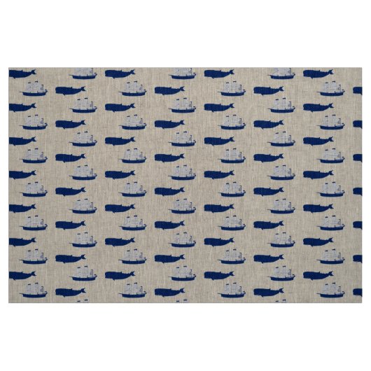 Schooner u. Wal Stoff (Fat Quarter (45,7 x 55,9 cm))