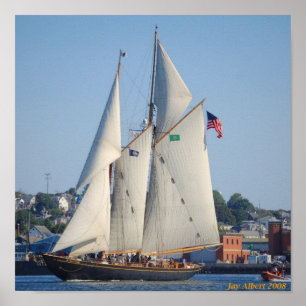 Schooner Virginia Poster