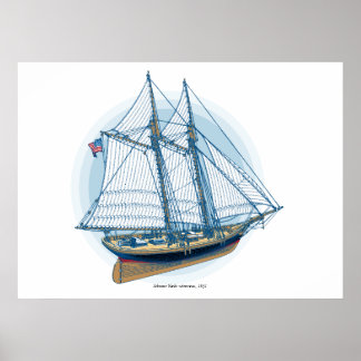 Schooner Yacht "America", 1851 Poster