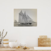Schooner Yacht Fortuna Poster (Küche)