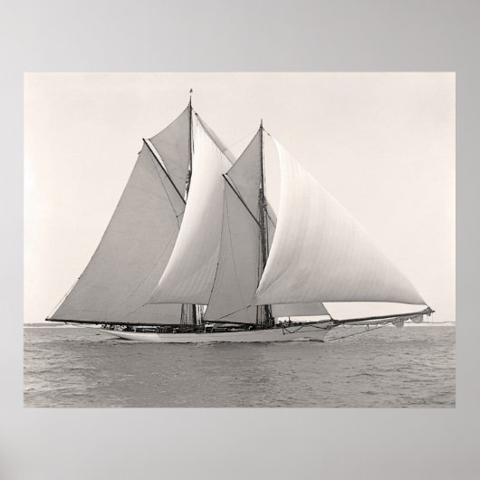 Schooner Yacht Merlin Poster (Vorne)