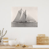 Schooner Yacht Merlin Poster (Küche)
