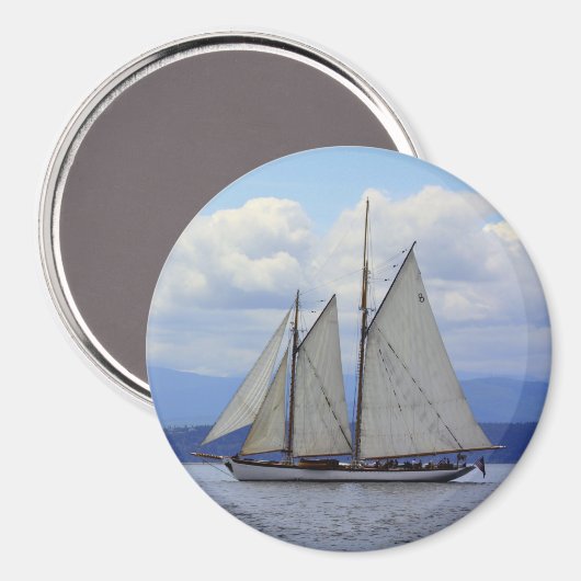 Schooner Zodiac Magnet (Vorderseite/Rückseite)
