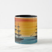 Schooners bei Sunset Design Coffee Tasse (Zentrum)