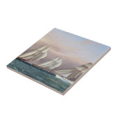 Schooners Dreadnought und Columbia 1870 Fliese (Seite)