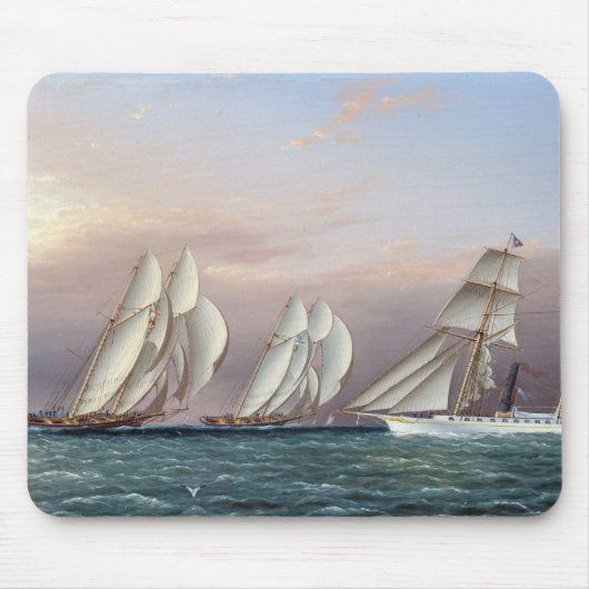 Schooners Dreadnought und Columbia 1870 Mousepad (Vorne)
