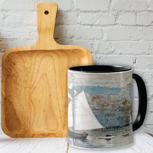 Schooners Sloop Sailing Winslow Homer Tasse