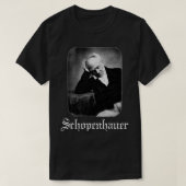 Schopenhauer Black Metal Style Logo T-Shirt (Design vorne)