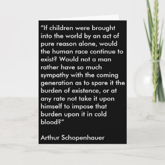 Schopenhauer Muttertagskarte Karte
