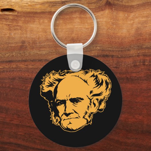 Schopenhauer Portrait Schlüsselanhänger (Vorderseite)