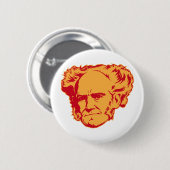 Schopenhauer Porträt-Knopf Button (Vorne & Hinten)