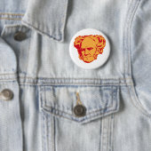 Schopenhauer Porträt-Knopf Button (Beispiel)