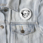 Schopenhauer Porträt-Knopf Button (Beispiel)