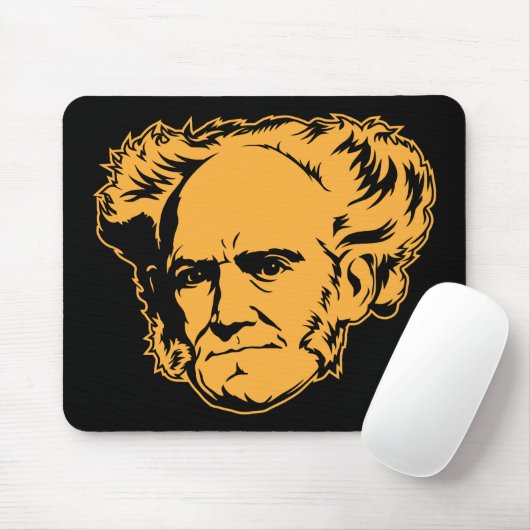 Schopenhauer Porträt Mousepad (Mit Mouse)