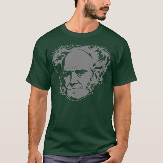 Schopenhauer Porträt T-Shirt (Vorderseite)