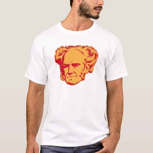 Schopenhauer Porträt-T - Shirt (Vorderseite)