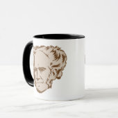 Schopenhauer Porträt-Tasse Tasse (Vorderseite Links)
