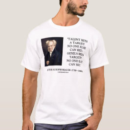 Schopenhauer Talent-Genie schlägt Ziele, die T-Shirt