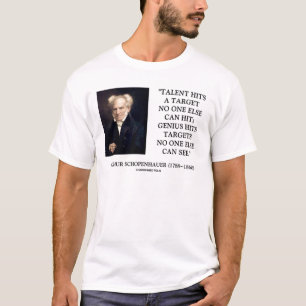 Schopenhauer Talent-Genie schlägt Ziele, die T-Shirt