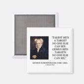 Schopenhauer Talent Genius erreicht Ziele, die nie Magnet (Vorderseite/Rückseite)