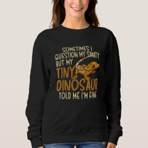 Schopf Gecko Wimpern Eidechse Reptil Herpetologe Sweatshirt