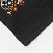 Schopfengecko hässlicher Weihnachtspullover Fleecedecke (Ecke)