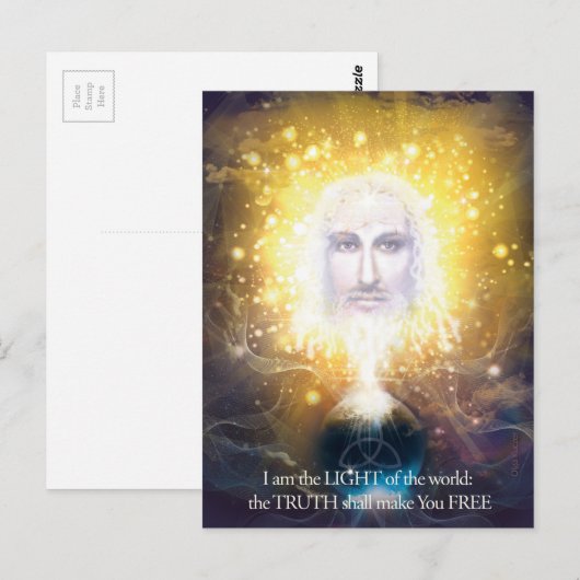 Schöpfer der Welt Postkarte (Vorne/Hinten)