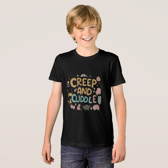 Schöpfer und Kuschelkünstler Tri-Blend Shirt (Vorderseite voll)