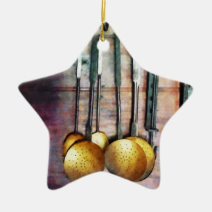 Schöpfkellen und Spateln Keramikornament