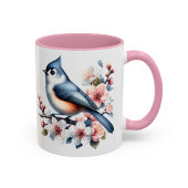 Schöpftitmouse-Vogeltasse Blumengeschenk Tasse
