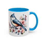 Schöpftitmouse-Vogeltasse Blumengeschenk Tasse