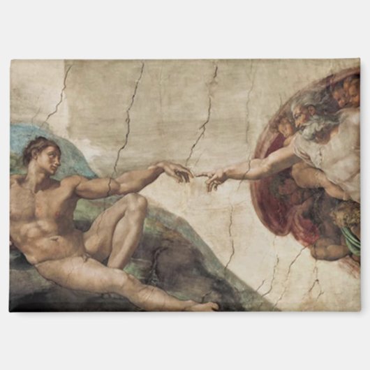 Schöpfung Adams, Michelangelo, Magnet (Vorderseite)