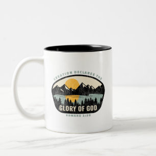 Schöpfung bekennt zweifarbige tasse