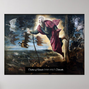 Schöpfung der Tiere Poster