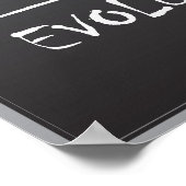 Schöpfung gegen Evolution Poster (Ecke)