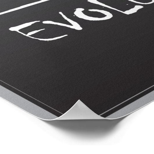 Schöpfung gegen Evolution Poster (Ecke)